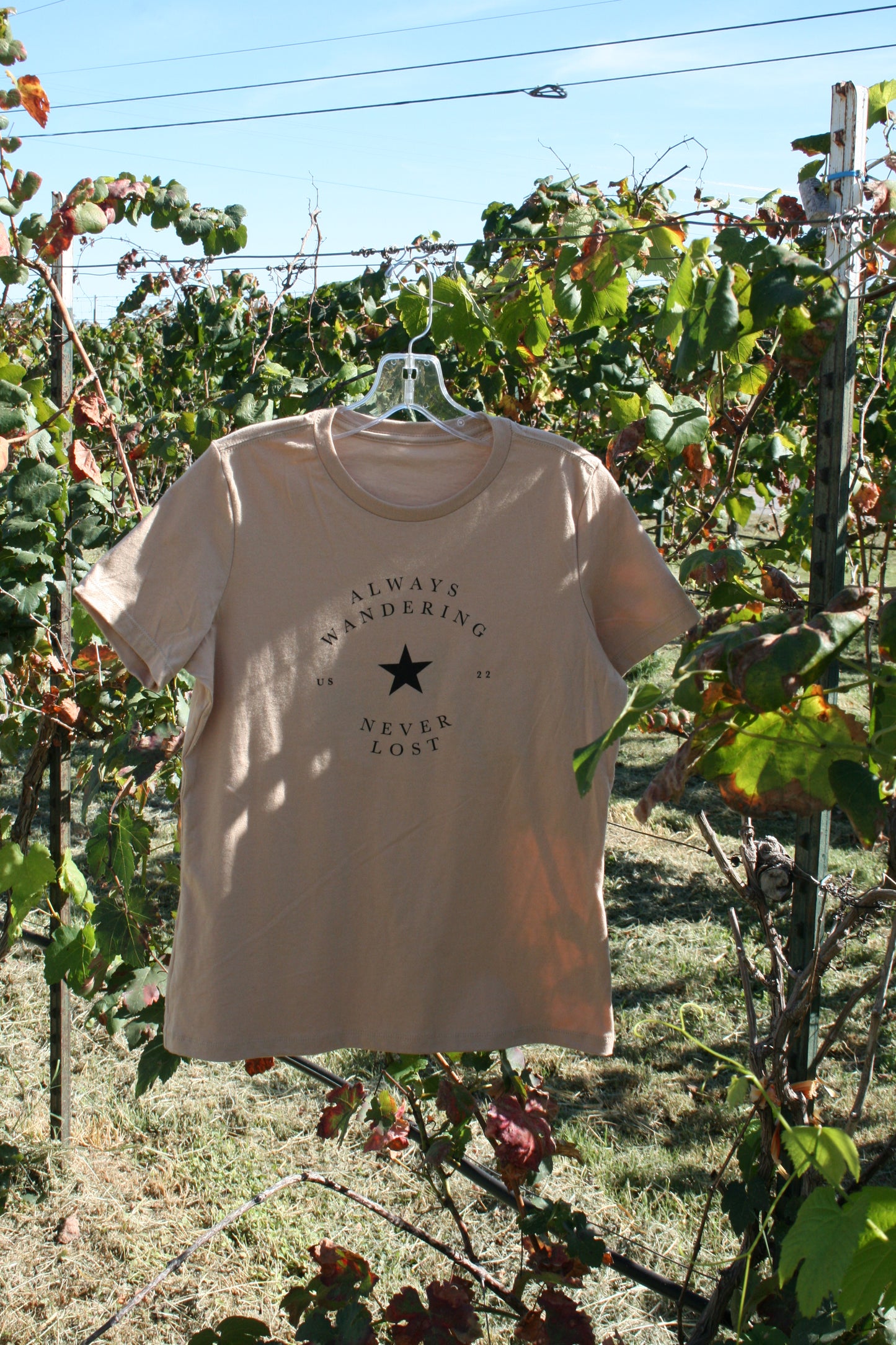 Texas Wanderer Cream Crew Neck Tee