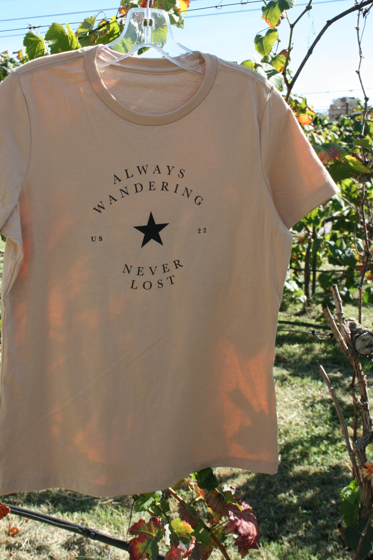 Texas Wanderer Cream Crew Neck Tee