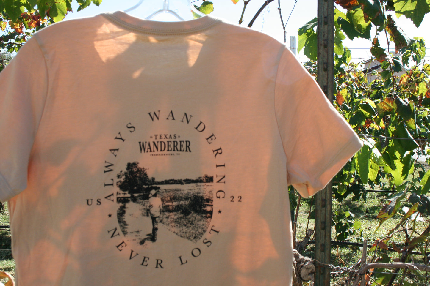 Texas Wanderer Cream Crew Neck Tee