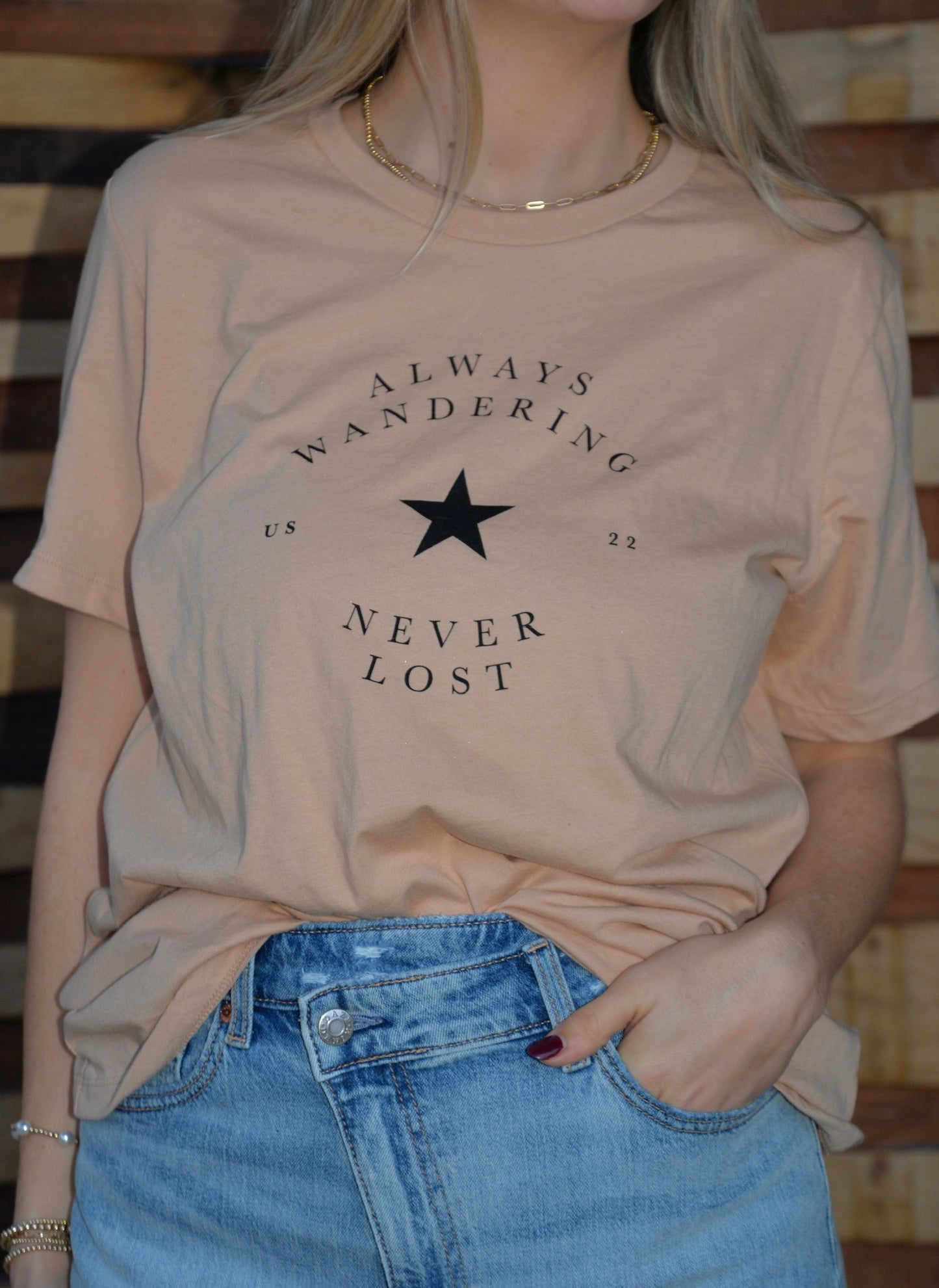 Texas Wanderer Cream Crew Neck Tee